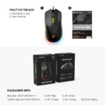 Fantech PHANTOM II VX6 Ergonomic Macro RGB Gaming Mouse
