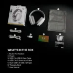 Fantech WHG03 Studio Pro 7.1 Surround Sound Wireless Gaming Headphone – White in a Retail Box
