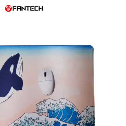 Fantech Ato Mp905 Kujira Nami Mouse Pad View With White Mouse