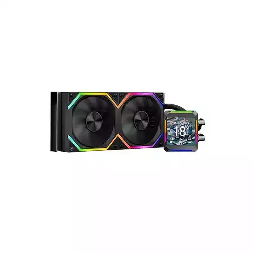 Jungle Leopard ASTROSHEL LCD 240 ARGB AIO CPU Cooler - Black