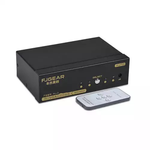 FJGEAR FJ-201AS 2 PORT VGA SWITCH WITH REMOTE