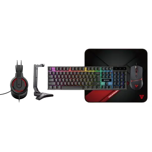 Fantech P51 Power 5 In 1 Gaming Combo - Black