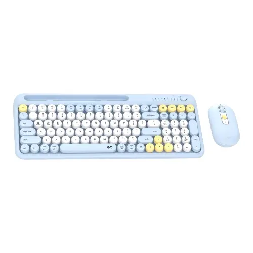 Fantech GO Mochi 101 WK899 Wireless Keyboard Mouse Combo - Blue