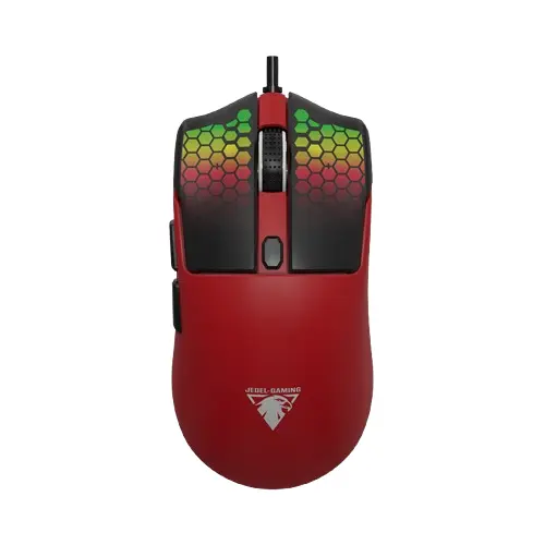 Jedel GM693 Ergonomic 7d Rgb Wired Gaming Mouse - Red