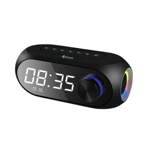 Kisonli LP-2S Bluetooth Speaker With Digital Clock