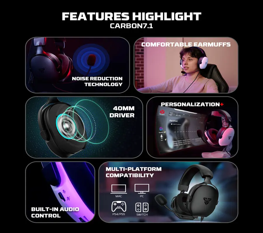 Fantech CARBON 7.1 HG30 Gaming Headphone