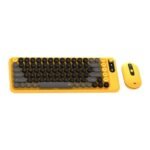 Fantech GO Mochi 85 WK898 Wireless Keyboard Mouse Combo - Yellow