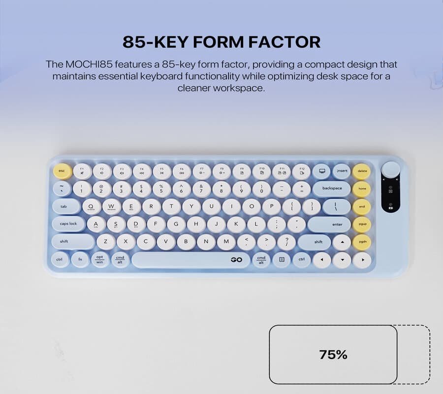 Fantech GO Mochi 85 WK898 Wireless Keyboard Mouse Combo