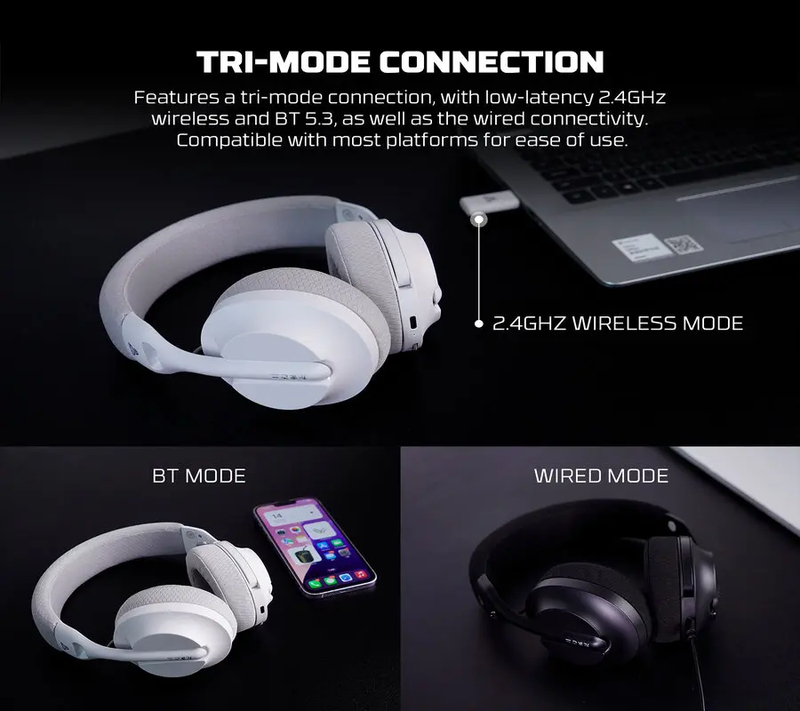 Fantech TAMAGO II WHG04 Tri Mode Wireless Gaming Headphone