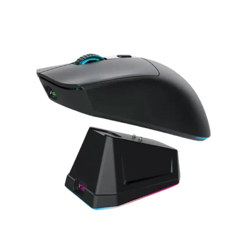 Jedel WD139 Wireless Gaming Mouse With Rgb Charging Dock- Black