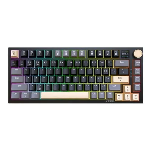 Jedel WKL-100 Tri-Mode RGB Mechanical Keyboard - Black