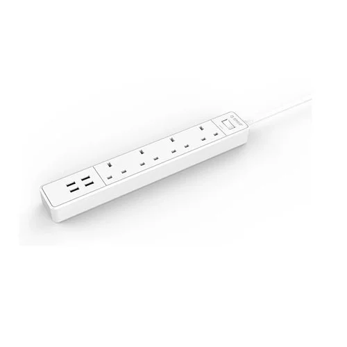 ORICO OSC-4A4U- UK 4 AC Outlet Surge Protector with 4 USB Charging Port