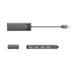 ORICO PAPW4A-U3 PW SERIES 4-PORT USB 3.0 HUB - Black