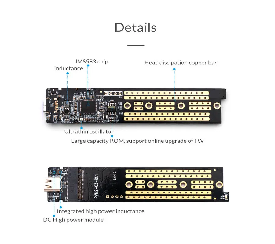 Orico TCM2-C3 NVMe M.2 SSD Enclosure