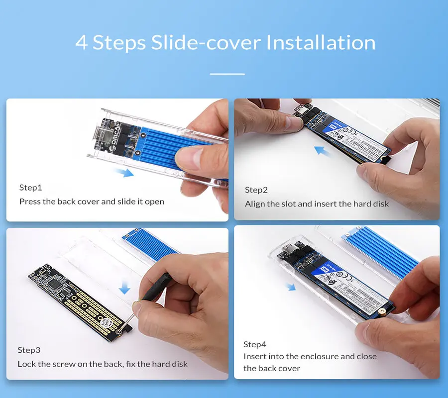 Orico TCM2-C3 NVMe M.2 SSD Enclosure