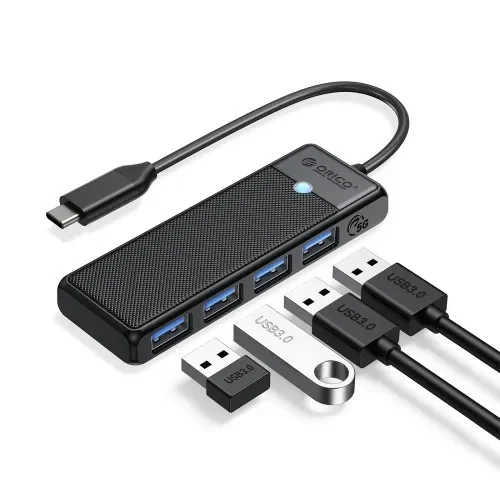 ORICO PAPW4A-C3 PW Series 4-Port USB Type-C HUB - Black