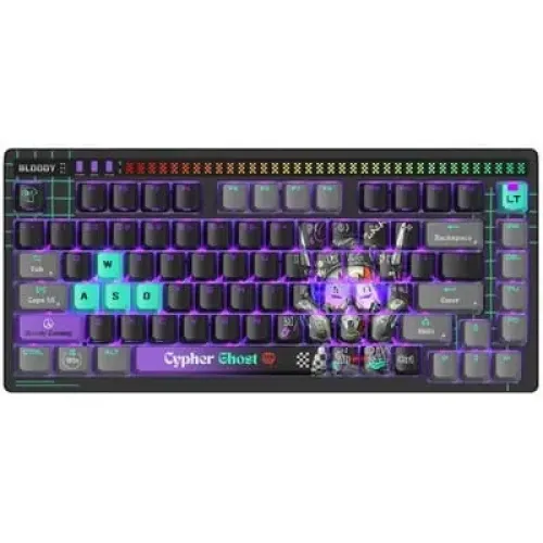 A4Tech Bloody AT75 RGB Wired Mechanical Gaming Keyboard - Cypher Ghost