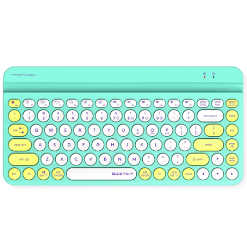 A4Tech FBK30 Fstyler Quiet Key Multimode Mini Wireless Keyboard - Green